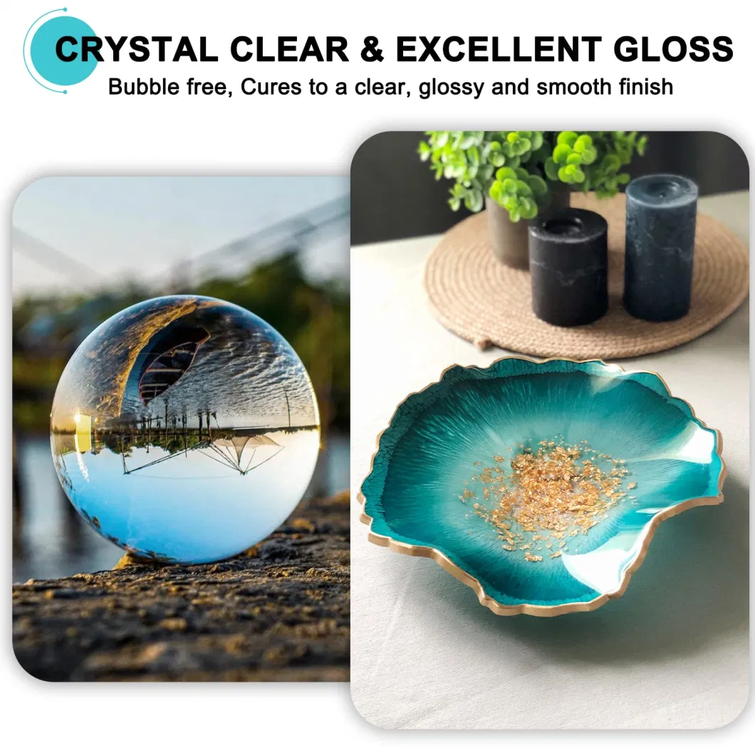 Food Safe Non Toxic Crystal Clear Epoxy Resin for Casting Wood Art Crafts River Tables